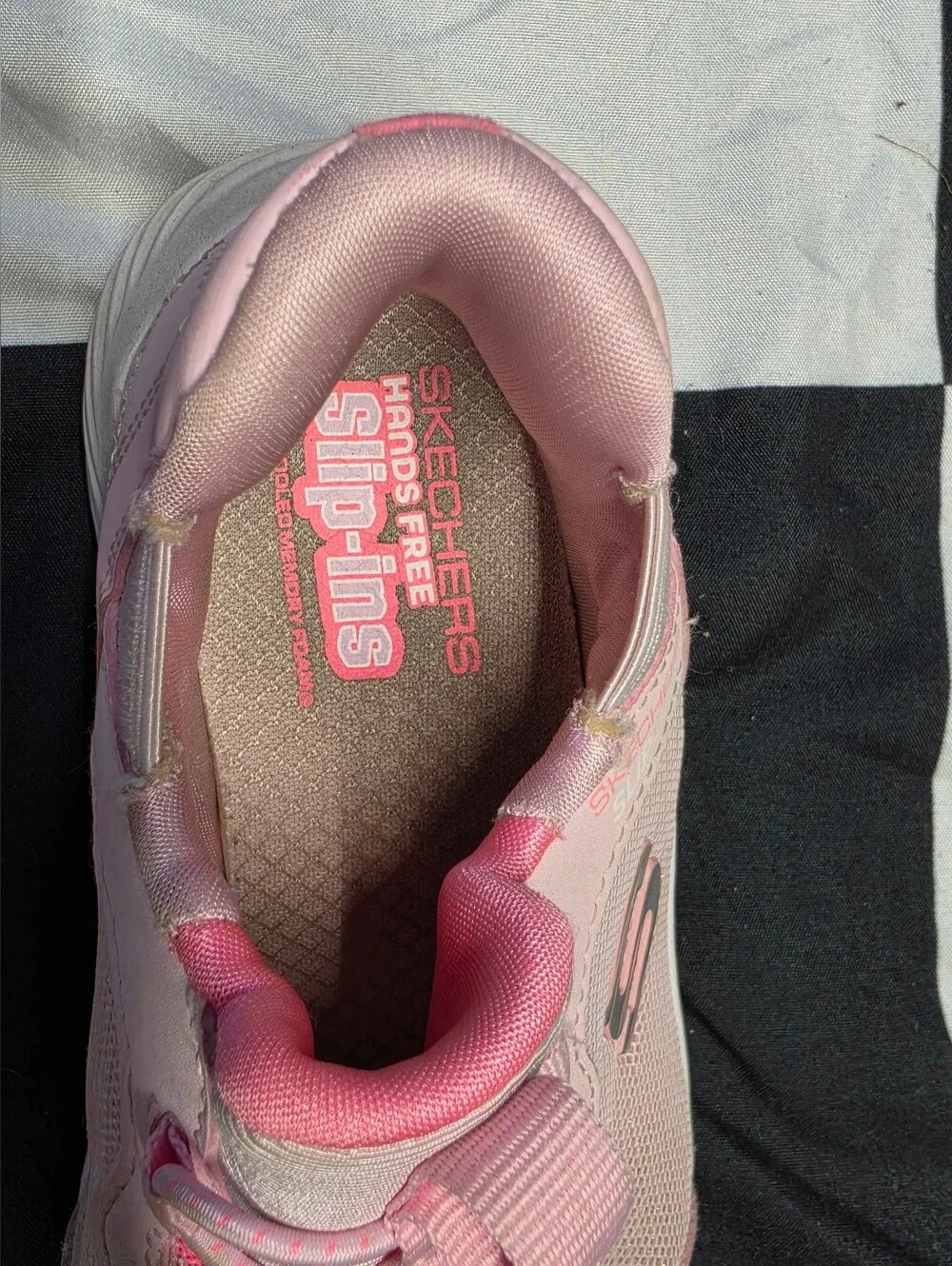 Skechers Pink Kids Slip-On Athletic Sneakers